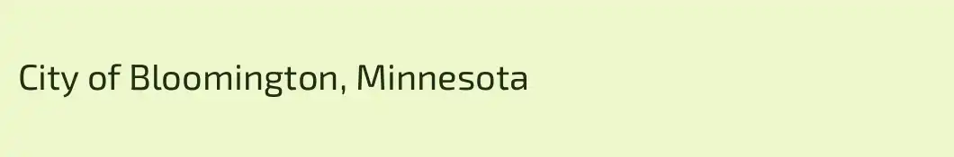City of Bloomington, Minnesota 